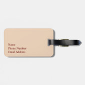 Bologna, Italien: Shopping im Regen Gepäckanhänger (Rückseite horizontal)