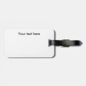 Bologna Italien Silhouette Vintage Travel Gepäckanhänger (Rückseite horizontal)