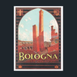 Bologna Italien Vintage Reise Postkarte<br><div class="desc">Bologna Italien Jahrgang Reise Postkarte</div>