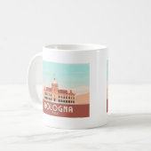 Bologna Italy Pastel Travel Kaffeetasse (Vorderseite Links)