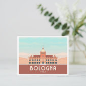 Bologna Italy Pastel Travel Postkarte (Stehend Vorderseite)