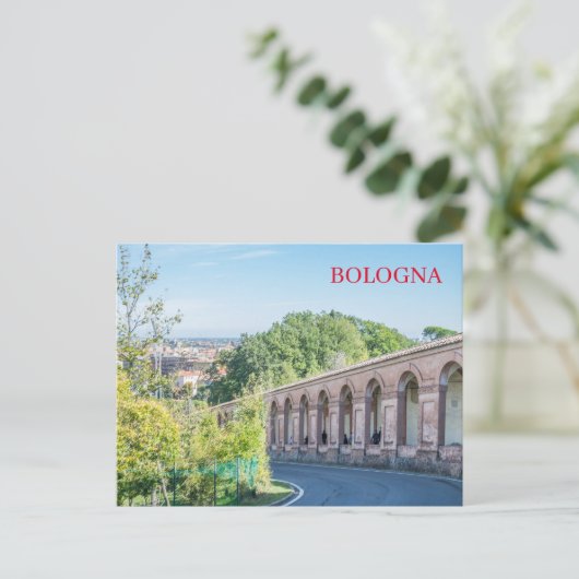Bologna Portico di San Luca Aussicht Postkarte (Stehend Vorderseite)
