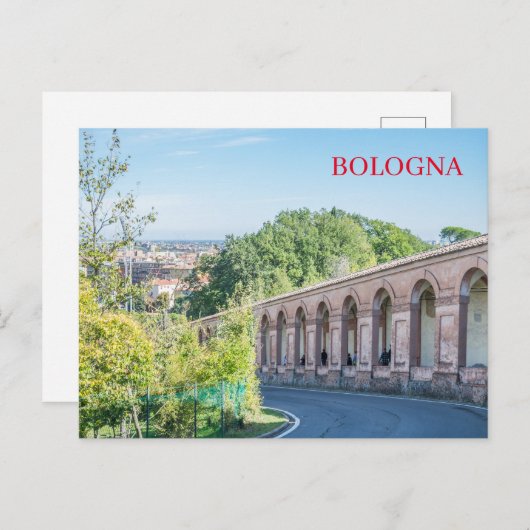 Bologna Portico di San Luca Aussicht Postkarte (Vorne/Hinten)
