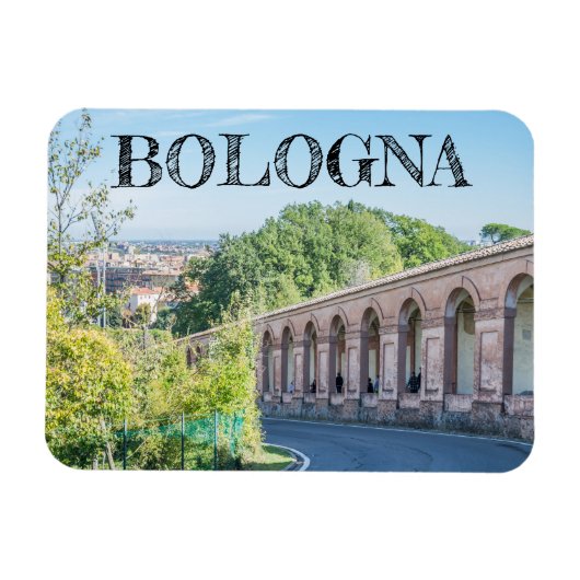 Bologna Portico di San Luca Kühlschrankmagnet Magnet (Horizontal)