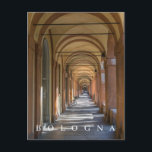 Bologna porticos Ansicht Postkarte<br><div class="desc">Ein schöner Ausblick auf die berühmten Porticos von Bologna,  die auf einer Postkarte gedruckt sind.</div>