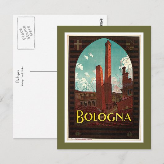 Bologna Postkarte (Vorne/Hinten)