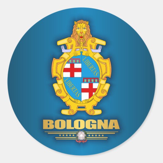 Bologna Runder Aufkleber (Vorderseite)