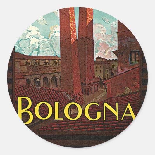 Bologna Runder Aufkleber (Vorderseite)