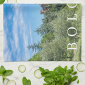 Bologna San Luca Wallfahrtskirche Geschirrtuch (Gefaltet)