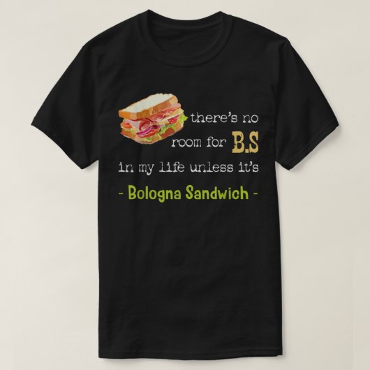 Bologna Sandwich Baloney Sausage Fried Jumbo Day L T-Shirt (Design vorne)