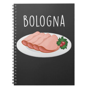 Bologna Sausage Feinschmecker Baloney Mortadella L Notizblock