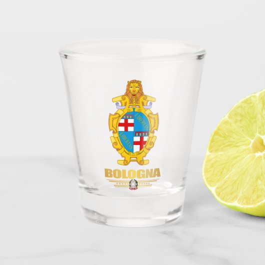 Bologna Schnapsglas (Vorderseite)