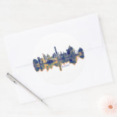 Bologna Skyline Runder Aufkleber (Umschlag)