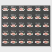Bologna Wurst Feinschmecker Baloney Mortadella Lov Geschenkpapier (Flach)
