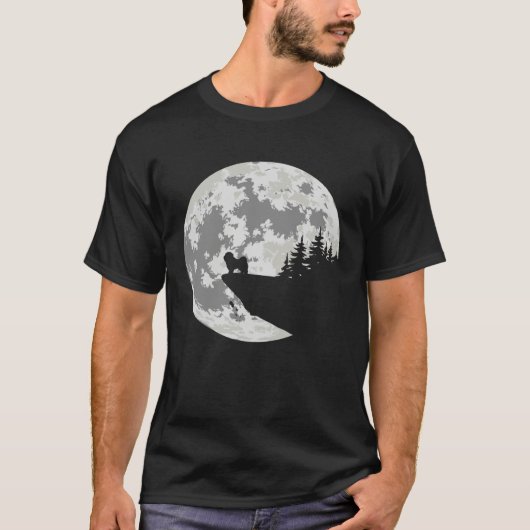 Bolognese Apparel And Moon  Halloween Costume T-Shirt (Vorderseite)