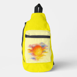 Bolsa bandolera playera Sol con colores Crossbody Bag