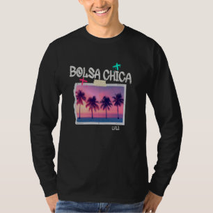 Bolsa Chica Kalifornien Retro Surfer Vintage Stran T-Shirt