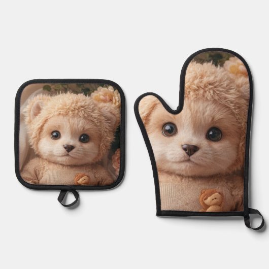 Bolsa de la compra reutilizable ofenhandschuh & Topflappen-Set (Vorderseite)