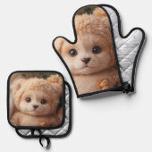 Bolsa de la compra reutilizable ofenhandschuh & Topflappen-Set (Vorderseite/Rückseite)