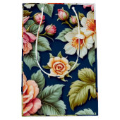 Bolsa de regalo con diseño de flores mittlere geschenktüte (Vorderseite)