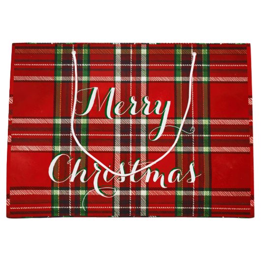 Bolsa de Regalo Estilo Tartán  Große Geschenktüte (Vorderseite)