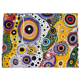 Bolsa de Regalo Grande con Estampado Psicodélico Große Geschenktüte