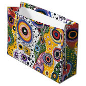 Bolsa de Regalo Grande con Estampado Psicodélico Große Geschenktüte (Vorderseite Schrägansicht)