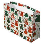 Bolsa de Regalo Vestidos de Navidad Große Geschenktüte (Rückseite Schrägansicht)