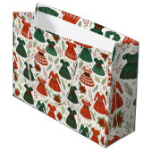 Bolsa de Regalo Vestidos de Navidad Große Geschenktüte (Vorderseite Schrägansicht)