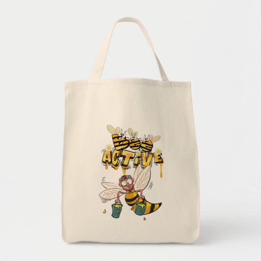 Bolsa de tela con abejas graciosa tragetasche (Vorne)