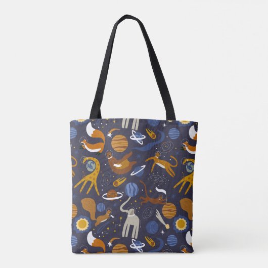 Bolsa de tela de la colección Animals Outer Space Tasche (Rückseite)