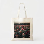 Bolsa de tela flores rosas tragetasche (Vorne)