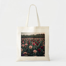 Bolsa de tela flores rosas tragetasche