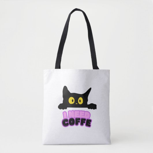 Bolsa de tela- I need coffe Tasche (Vorderseite)