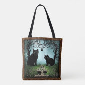 "Bolsa Elegante Black Cat: La Armonía Tasche (Rückseite)