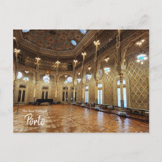 Bolsa Palace Porto Portugal Postkarte (Vorderseite)