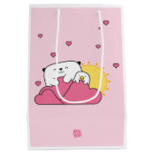 Bolsa para regalo Mostropi│Opi y Kipi Valentín Mittlere Geschenktüte (Rückseite)