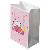 Bolsa para regalo Mostropi│Opi y Kipi Valentín Mittlere Geschenktüte (Rückseite Schrägansicht)