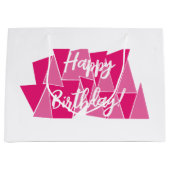 Bolsa regalo cumpleaños rosa große geschenktüte (Vorderseite)