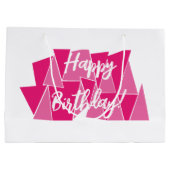 Bolsa regalo cumpleaños rosa große geschenktüte (Rückseite)