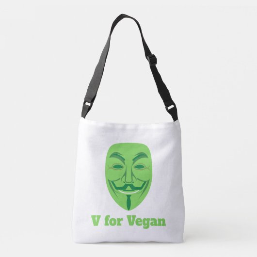 Bolsa Tote Image for vegans. Tragetaschen Mit Langen Trägern (Rückseite)