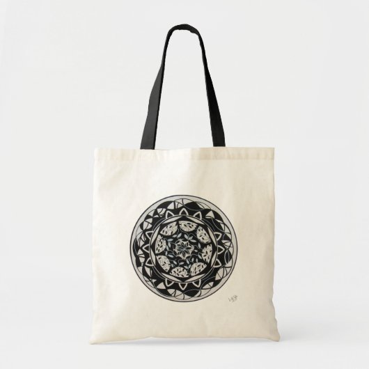 Bolsa Tote Mandala Serenidade Floral Tragetasche (Vorne)