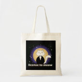 Bolsa Tote/Shoulder bag - Cat, License to Meow Tragetasche (Vorne)