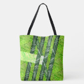 Bolsa verde amarelado com riscos e traços 'bambu' tasche (Rückseite)