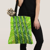 Bolsa verde amarelado com riscos e traços 'bambu' tasche (Von Nahem)