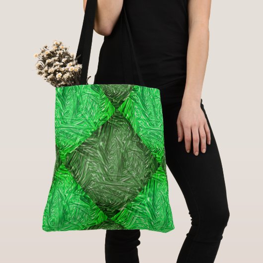 Bolsa verde falsa grama ou folhas de coqueiro tasche (Von Nahem)