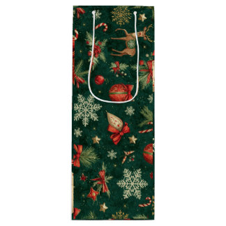 Bolsas de regalos con diseño de navidad geschenktüte für weinflaschen