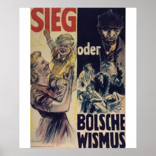 Bolschewismus Propagandaposter Poster (Vorne)