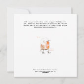 Bolshy Red Breast Robin Feiertagskarte (Rückseite)