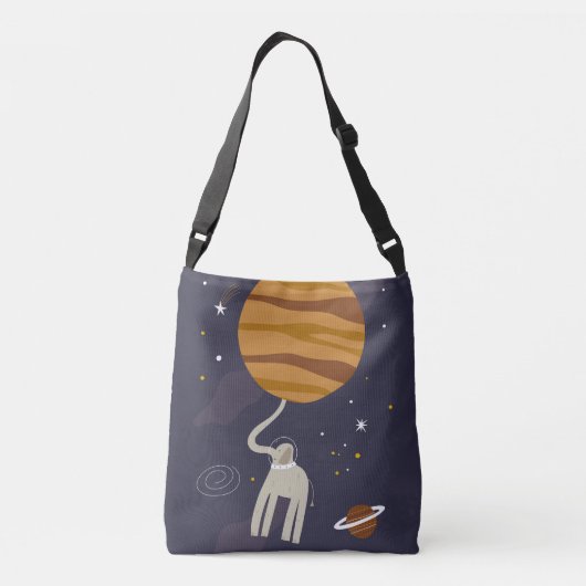 Bolso bandolera Animals Outer Space Tragetaschen Mit Langen Trägern (Rückseite)
